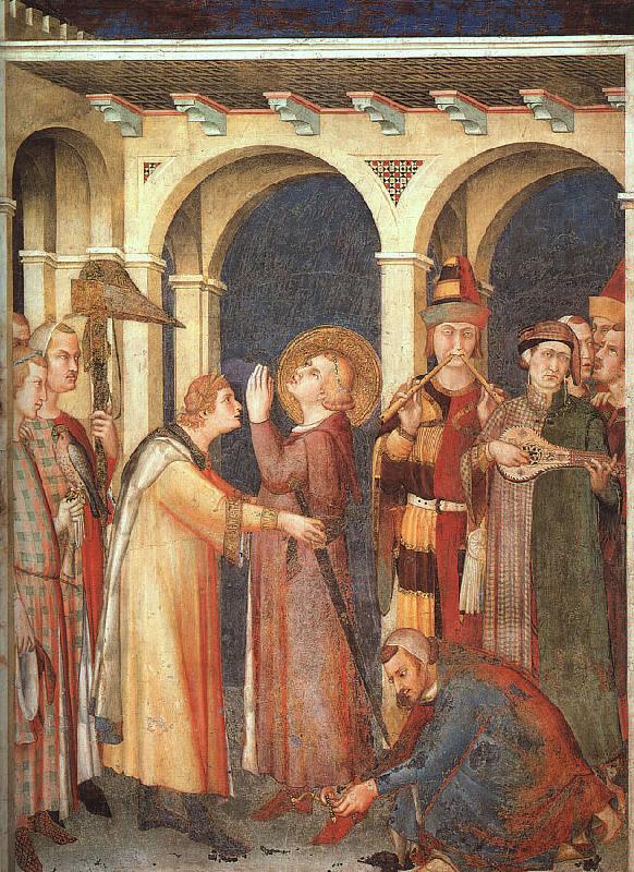 Simone Martini St. Martin is Knighted oil painting image